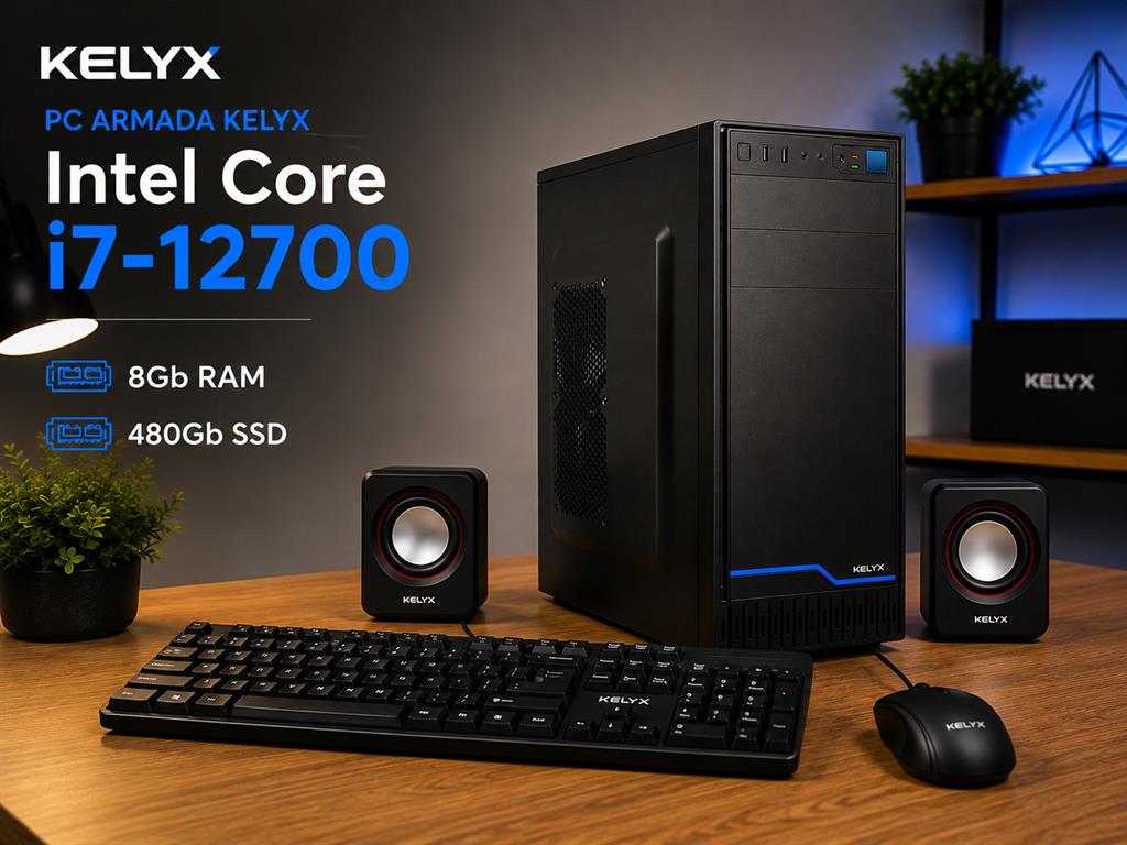 PC ARMADA KELYX INTEL CORE I7-12700 8GB RAM 480GB SSD TECLADO & MOUSE - FREEDOS