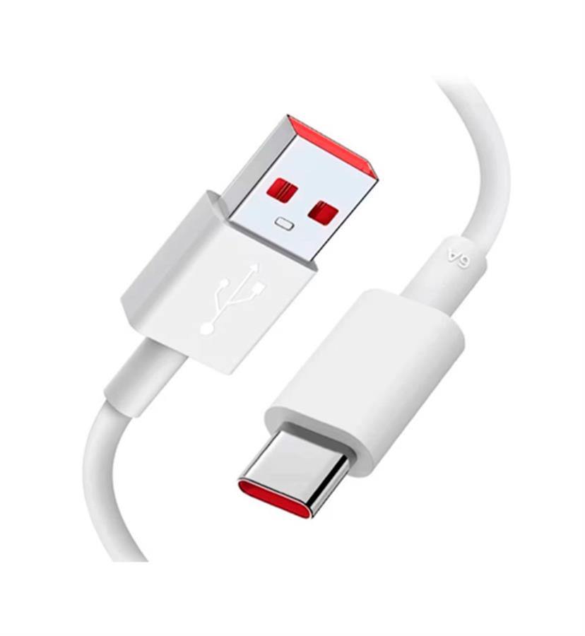 6A CABLE USB-A - USB-C BLANCO 1M