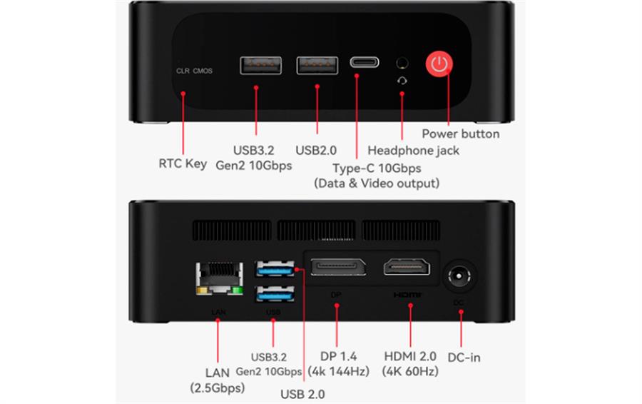 SER5 MAX RYZEN 7 7735HS 24GB RAM 500GB WIND 11