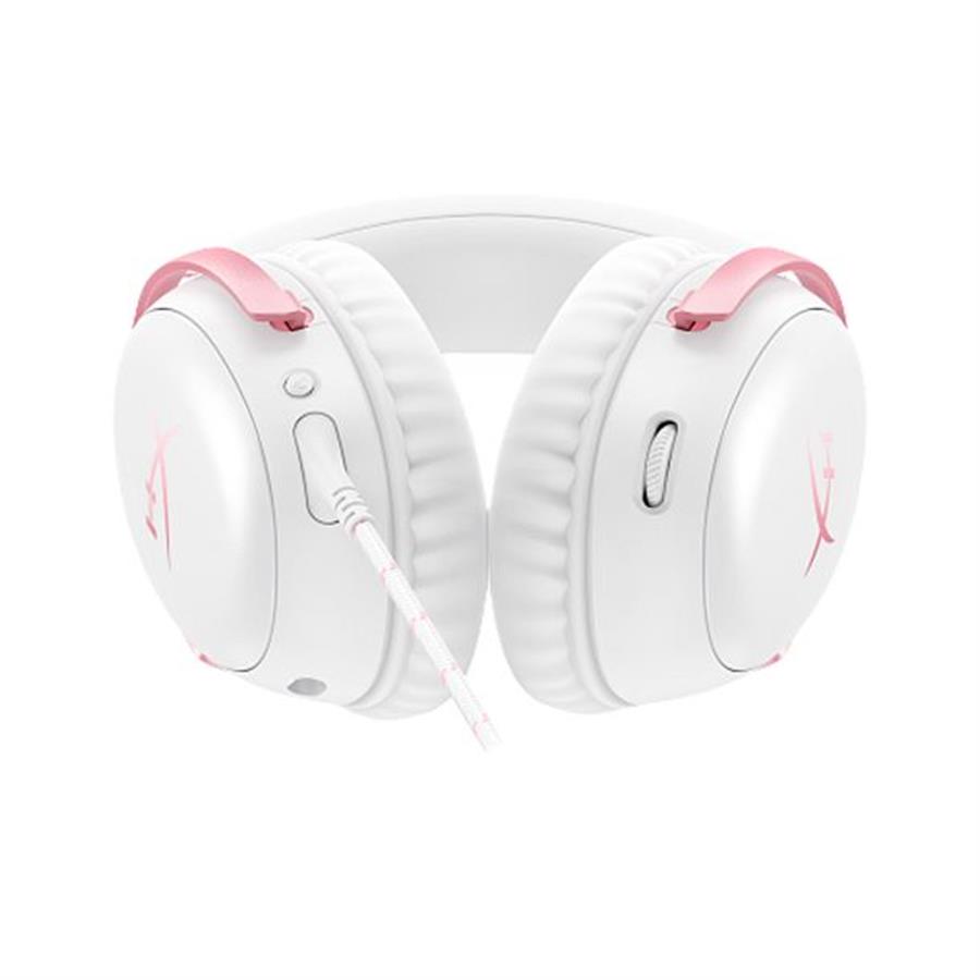 CLOUD III AURICULARES CABLEADO BLANCO/ROSADO