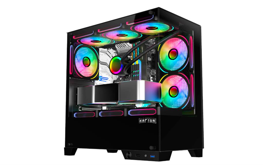 GABINETE GAMER RAPTOR THUNDER STRIKE TG RGB FAN X1
