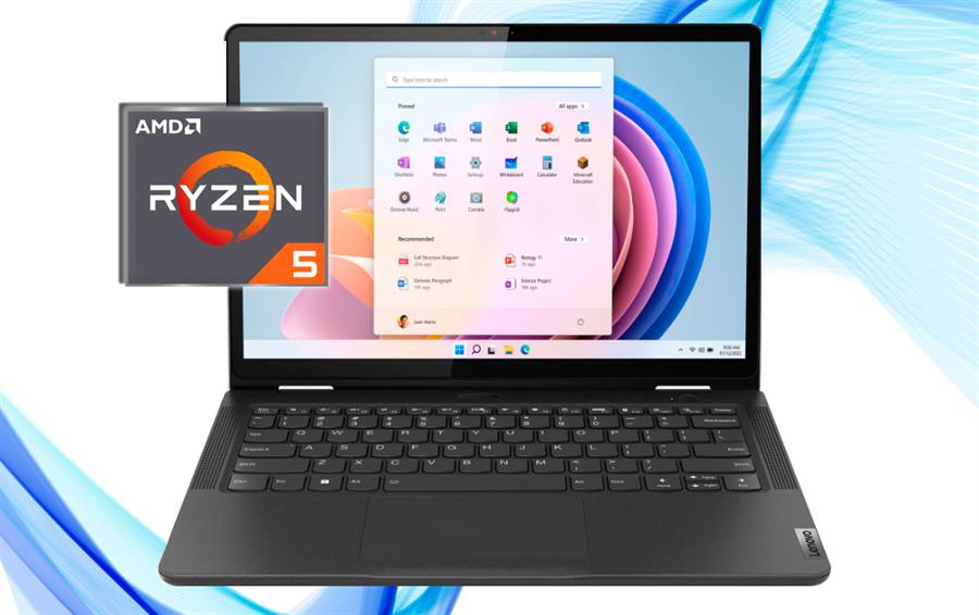 YOGA  2 EN 1 AMD RYZEN™ 5 7530U  8GB RAM 256GB SSD 13.3"  WUXGA TACTIL