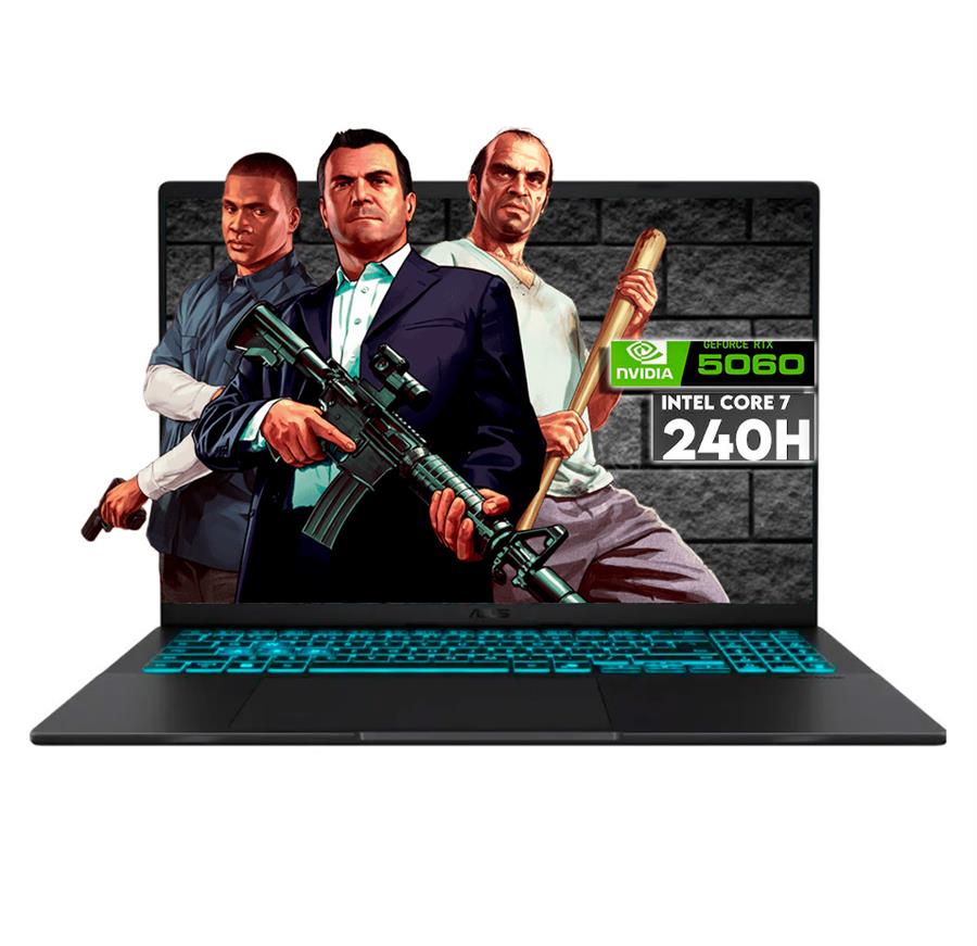 V16 INTEL CORE 7-240H  16GB RAM  512GB SSD NVIDIA GEFORCE RTX 5060 8GB 16" WUXGA