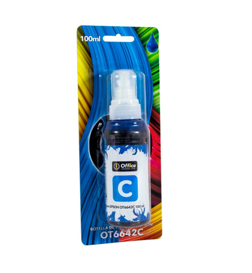 BOTELLA DE TINTA ALTERNATIVA T664 CYAN EPSON 100ML