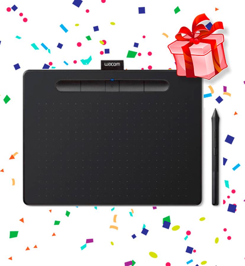 TABLETA DIGITALIZADORA INTUOS CREATIVE BLUETOOTH MEDIUM - PISTACHO