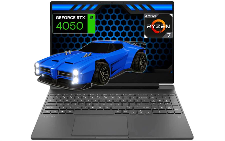 VICTUS AMD RYZEN 7 - 7445HS 16GB RAM 512GB SSD NVIDIA RTX 4050 6GB 15.6 FHD