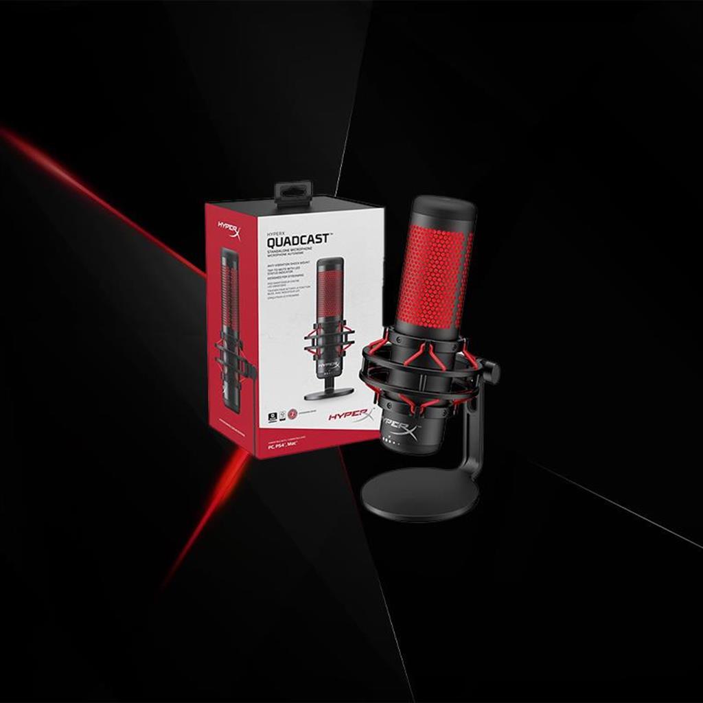 MICROFONO GAMER  HYPERX QUADCAST 2  NEGRO