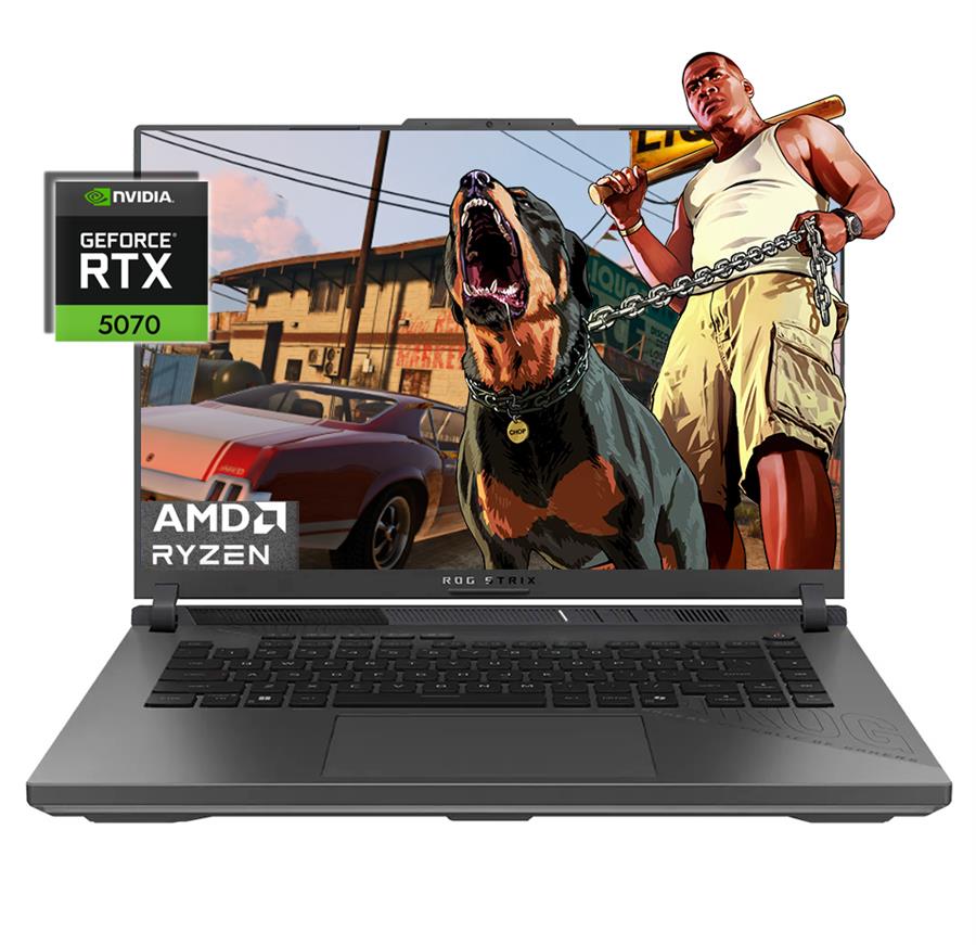 ROG STRIX G16  GAMING AMD RYZEN™ 9 8940HX  16GB RAM  1TB SSD  NVIDIA® RTX 5070 8GB 16" WUXGA 165Hz