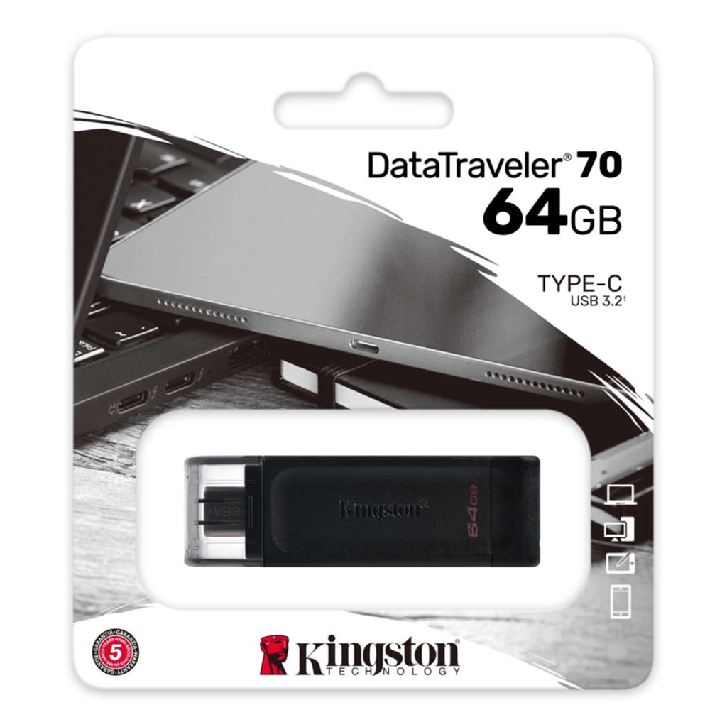 PENDRIVE KINGSTON DT70 64GB USB TIPO C 3.2