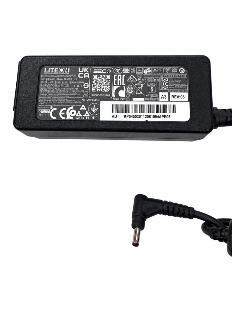 CARGADOR LITEON PIN ULTRA FINO 45W