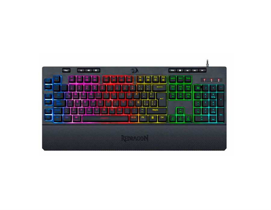 TECLADO GAMER  SHIVA K512 RGB MEMBRANA NEGRO