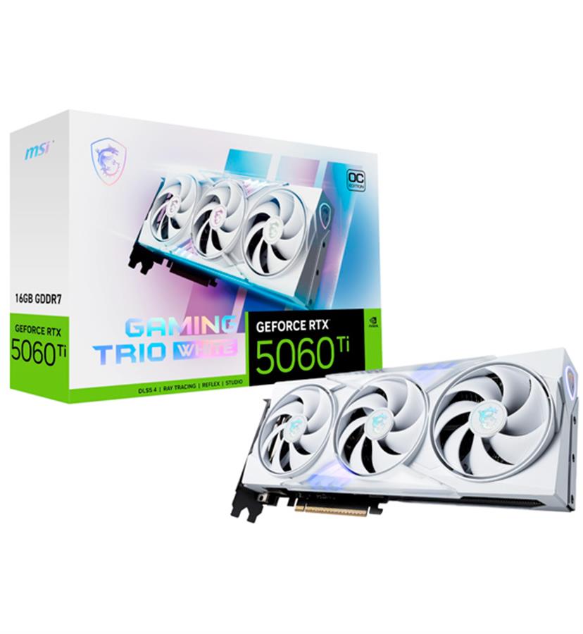 VGA PLACA DE VIDEO RTX 5060 TI 16GB  GAMING TRIO OC WHITE