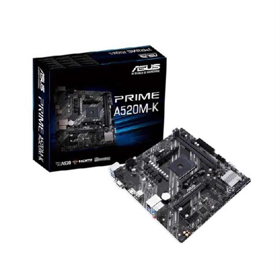 MOTHERBOARD AM4 PRIME A520M-K DDR4 BOX M-ATX