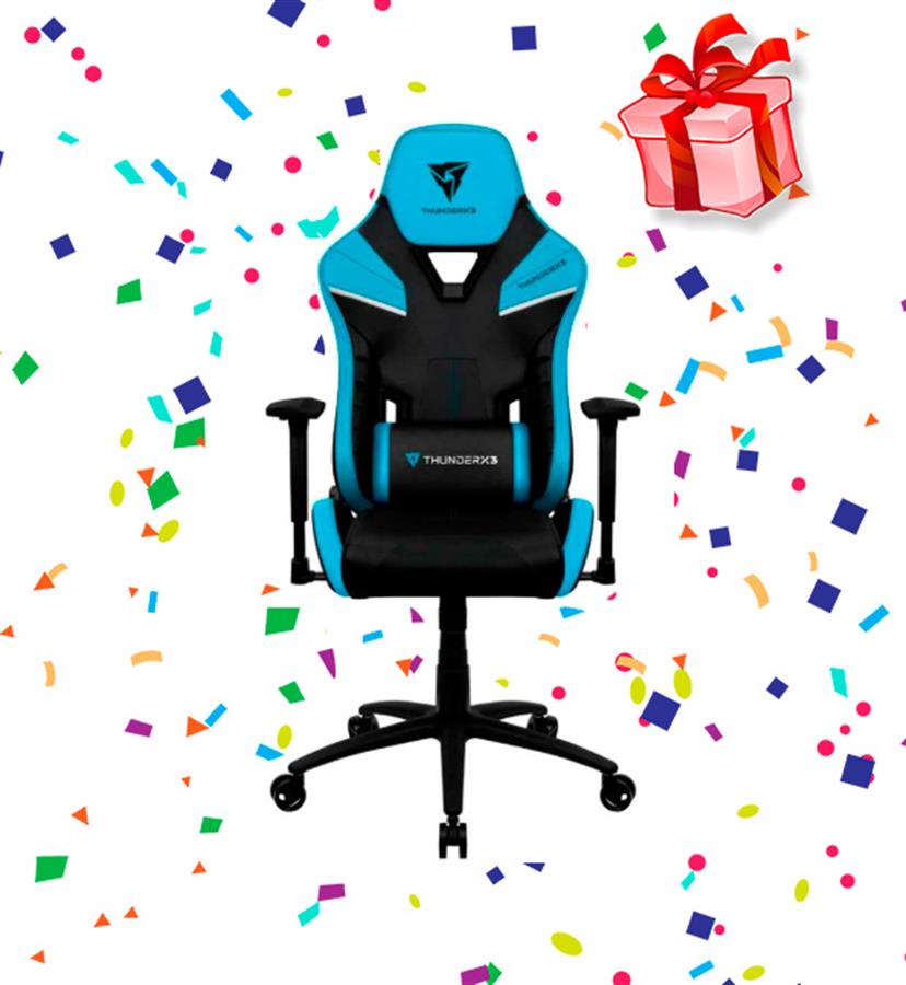SILLA GAMER THUNDERX3 TC5 AZURE BLUE