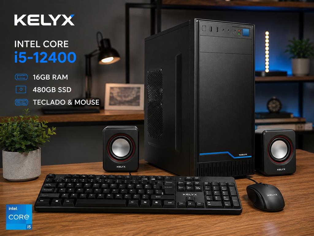 PC ARMADA KELYX INTEL CORE I5-12400 16GB RAM 480GB SSD TECLADO & MOUSE - FREEDOS