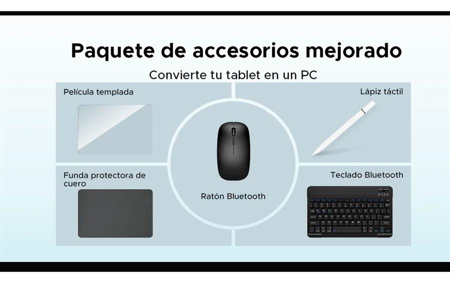 TABLET E3+ EDICION VIP 8GB RAM 256GB SSD 12" TECLADO + LAPIZ + MOUSE