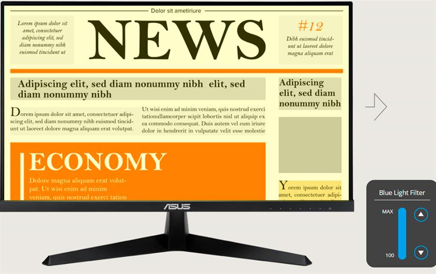 MONITOR 22"  BLACK IPS 100HZ HDMI/VGA