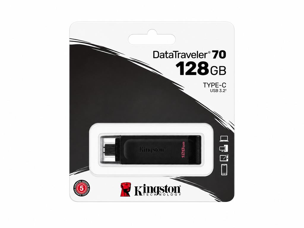 PENDRIVE KINGSTON DT70 128GB USB TIPO C 3.2