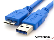 CABLE DISCO EXTERNO USB 3.0 1,5M - NM-C43 - NETMAK